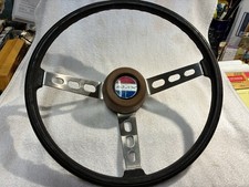 1971 - 1974 Amc Javelin Amx Black 3 Spoke Rally Steering Wheel Oem 71 72 73 74 1971 - 1974 Amc Javelin Amx Black 3 Spoke Rally Steering Wheel Oem 71 72 73 74