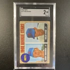 Topps 1968 Nolan Ryan Jerry Koosman #177 New York Mets Baseball Card SGC 2