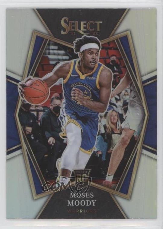 2021-22 Panini Select Premier Level Silver Prizm Moses Moody #187 Rookie RC 01wi