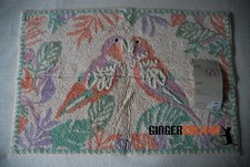 NEXT 100% Cotton Bath Mat Parrot Palm Leaf XL Size 90cmx60cm BNWT Stunning