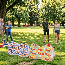 LAGarden 2 Pcs Foldable Bean Bag Toss Game Toy Portable Cornhole Board Beach