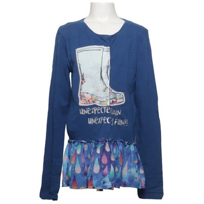 Desigual, Top, Größe: 164, Blau/Mehrfarbig, Baumwolle/Polyester, Print #jpm
