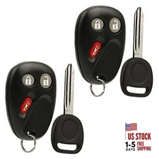Car Key Fob Keyless Entry Remote with Ignition Key fits Chevy g-8008 b102 2 