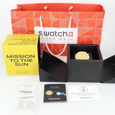 OMEGA x Swatch Mission to the Sun Collaboration Men's Wristwatch Yellow Dial