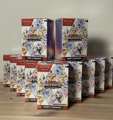 Pokémon TCG Prismatic Evolutions Booster Bundle x10 Boxen - Neu & Sealed