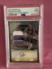 Desmond Bane RPA #/25 Electric Etch Green 3-Color Patch PSA 9 2020-21 Obsidian