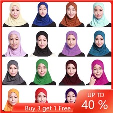 Underscarf One Piece Amira Hijab Bonnet Muslim Women Head Scarf Turban Overhead