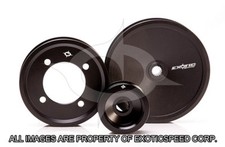Exoticspeed Racing Pulley Kit Toyota Supra 93-97 2jzgte Twin Turbo Black Coated