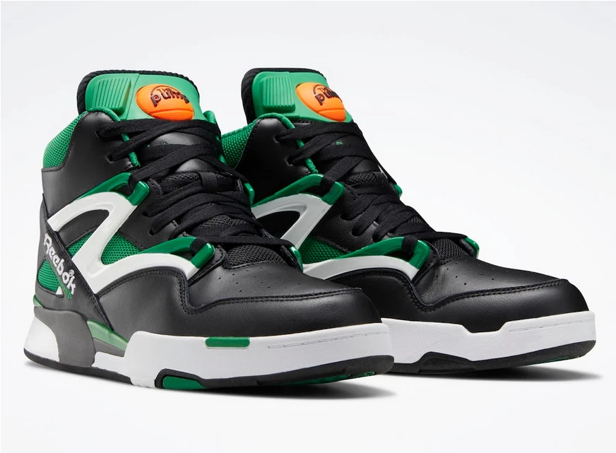 Reebok Pump Omni Zone II Boston Celtics Black Green Parquet Court