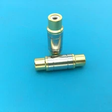 2PCS Gold Plated RCA Audio Video Female to Female Coupler Extension Adapter plug