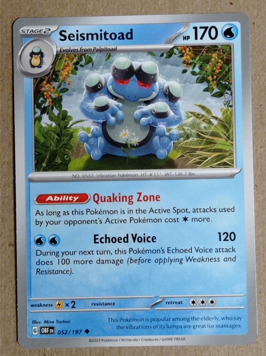 PSA9 ガマゲロゲ AR Pokemon Seismitoad PSA9 ガマゲロゲ AR Pokemon Seismitoad - メルカリ