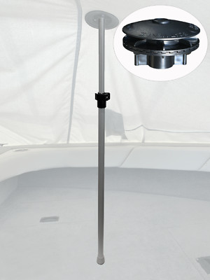 Vico Marine 47'' Support Pole + Boat Vent 2 (Extends 28'' to 47'' Max)