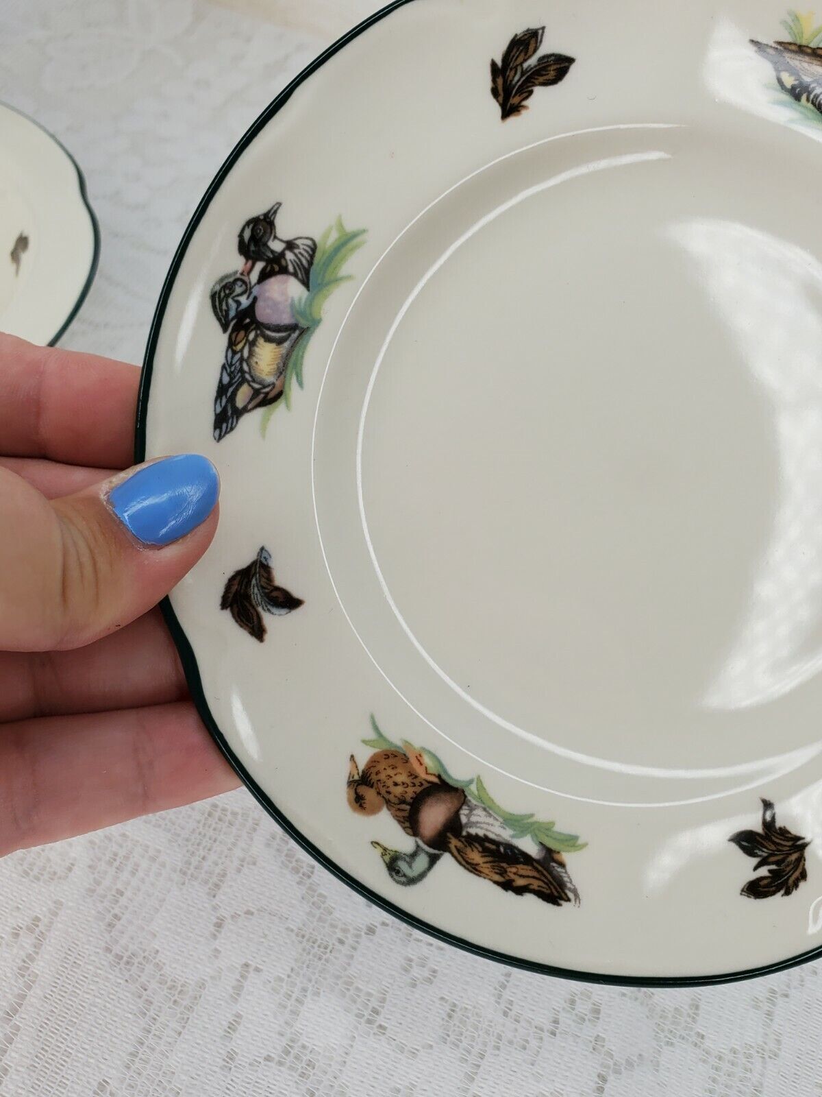 Johnson brothers 6" Bowl And Plate Set England, ducks Motif