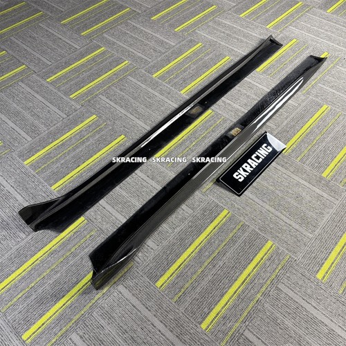 For Tesla Model 3 2017-2023 Real Carbon Fiber Side Skirts Extension Splitter Lip - Bild 14 von 17