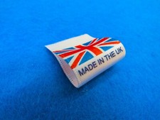 Made in the UK/Union Jack Labels Sew In Small Fold 25x25mm