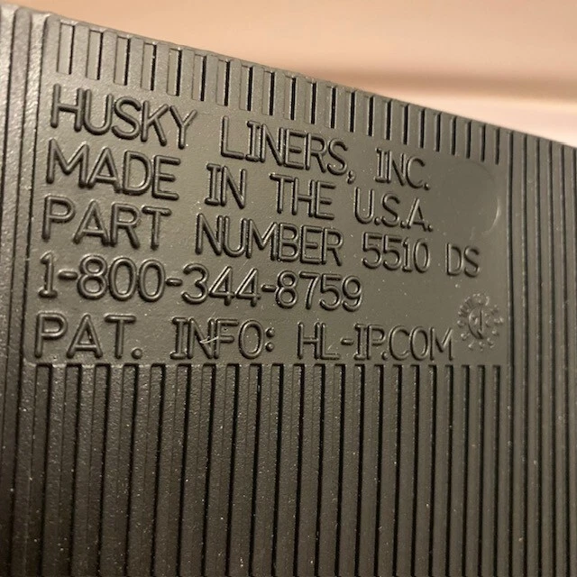 Juego de guardabarros Husky Liner trasero universal 12 pulgadas 5510 DS negro goma EE. UU. Foto 2 de 4