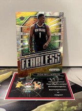 2022-2023 Panini Prizm Zion Williamson Fearless Fast Break Disco Prizm #19