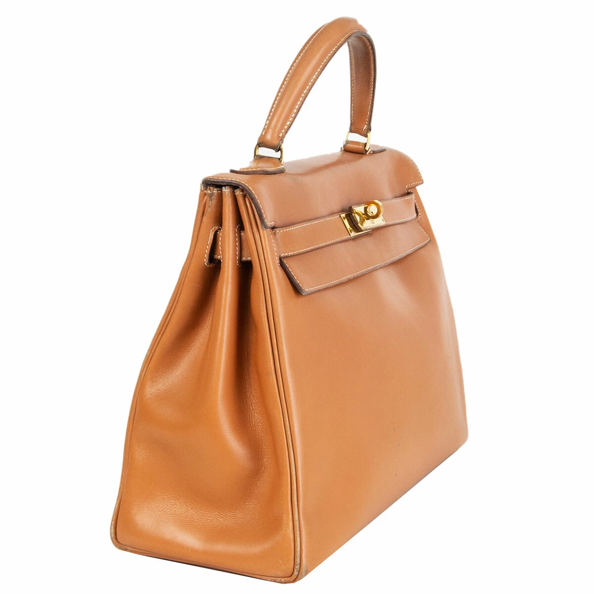 Hermes Kelly I 32 Retourne Natural Box Leather