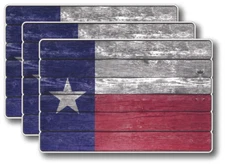 3pk Texas Lone Star State Flag Vinyl Decal Sticker Truck Car Bumper Car Window