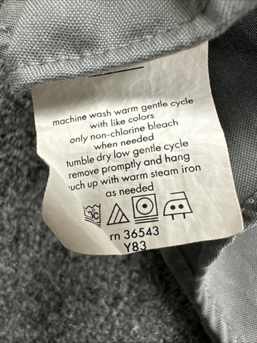 Camisa Kenneth Cole Reaction Abotonada Para Hombre Cuello M Manga Larga A Rayas - Imagen 7 de 8