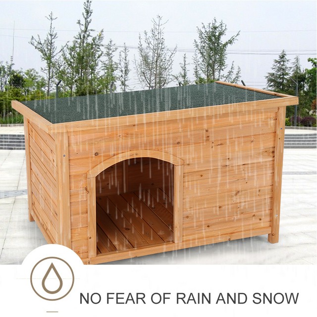 Extra Large Indoor Outdoor Dog Kennel Summer Pet House Shelter Wooden