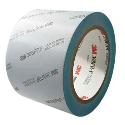 3M schwer entflammbares bedrucktes Dichtband 398FRP, weiß, 76 mm x 33 m, 3'' x 36 yd