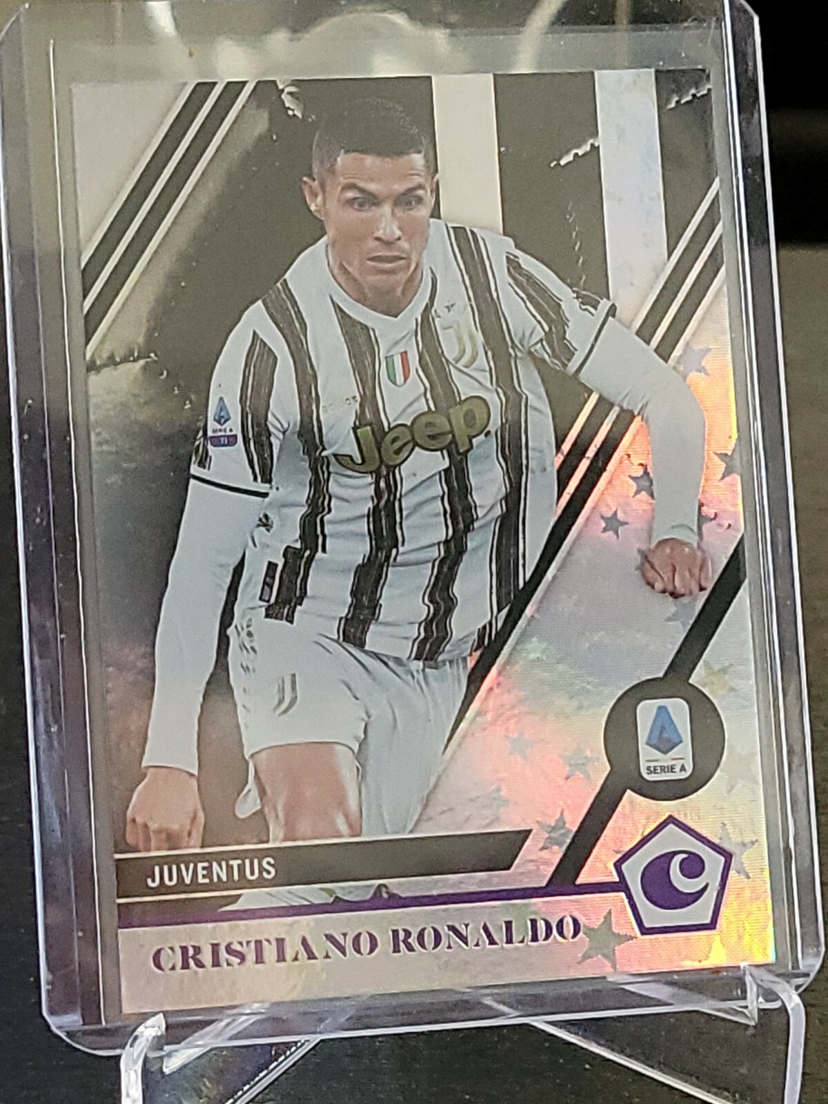2020-21 Panini Chronicles Cristiano Ronaldo Purple Astro SP #17