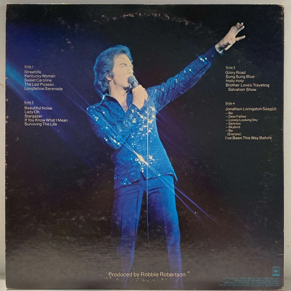 Neil Diamond - Love At The Greek - Live PROMO - 2 LPs  - Japan Vinyl - 40AP-360 - Image 4 of 4