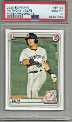 その他 2020 bowman anthony volpe auto psa10 PSA 10 ANTHONY VOLPE 1st 2020 Bowman Chrome Yankees Rookie Card RC