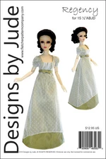 Regency Doll Clothes Sewing Pattern for 16" ABJD Goodreau Dolls BJD