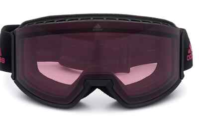 Adidas SP0039 02S Black Mirrored Lens Plastic Wrap Shield Snow Goggles Frame