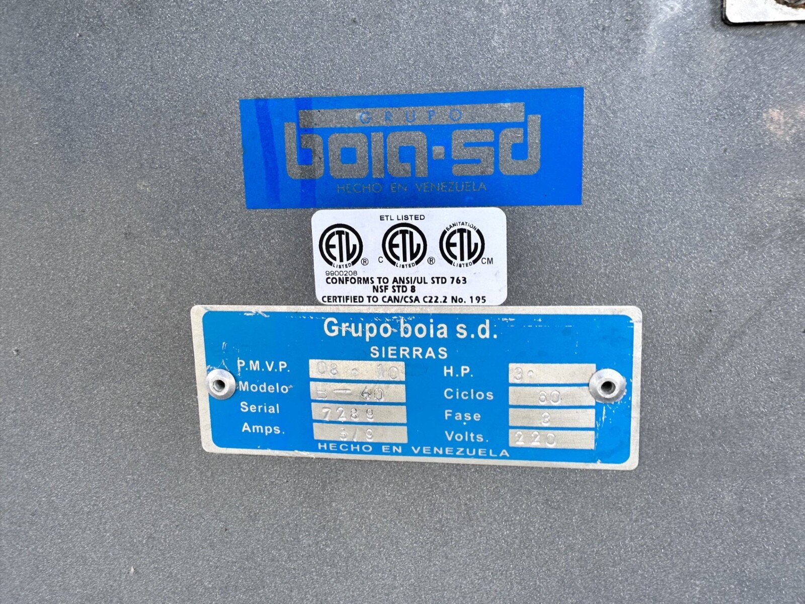 Boia B40 Meat Saw 220V 3phase eBay