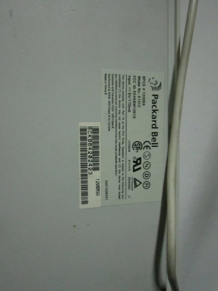 Vintage PACKARD BELL KEYBOARD 5131C EXCELLENT CONDITION ps2 ps/2  clicky NEW - Image 3 of 4