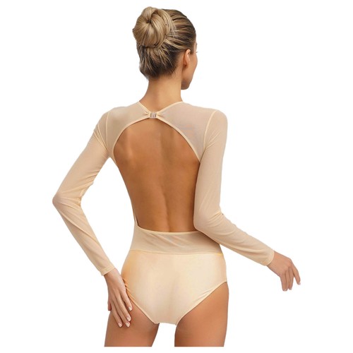 Camiseta de mujer Stadium Bodysuit manga larga Unitard ballet ropa de baile gimnasia - Imagen 9 de 50