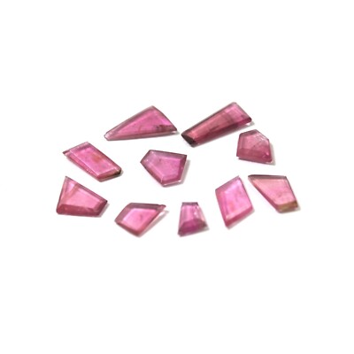 8.0Ct 4.5x7.5-6x12.5 MM Natural Pink Color Tourmaline Fancy Cut Shape 10 Pcs Lot