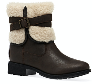 ugg leather boots with fur inside