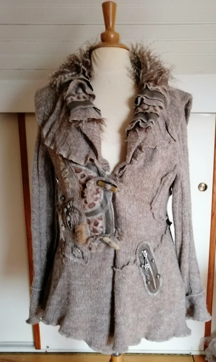 Manteau Matelassé Noir Patrice Bréal - Taille 38 Femme, Occasion En Très Bon état