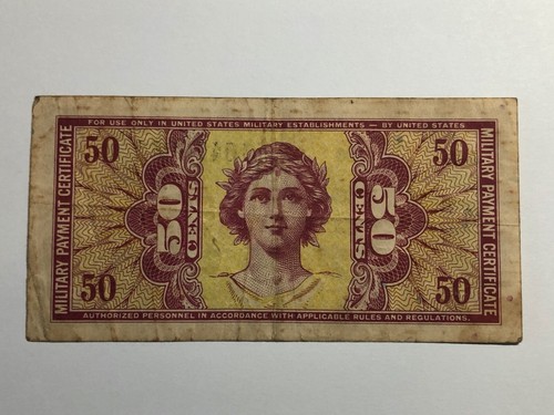 MPC 50 Cents Replacement Note Series 541 Serial #F10476064 R10 Printing - Picture 5 of 8