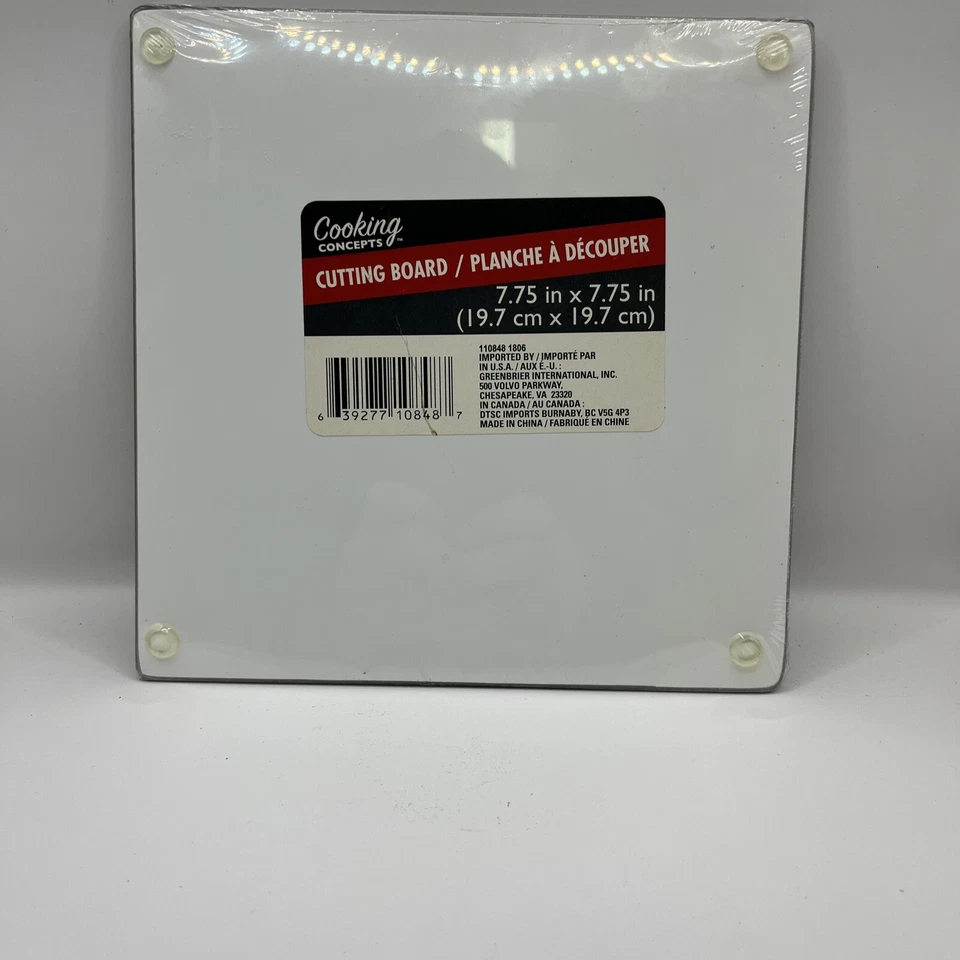 Wine, Grapes& Cheese Glass Design Cutting Board Trivet Square 7.75" X 7.75" - Image 2 of 2