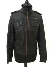Superdry Damen Lederjacke Grösse XS Glattleder G427