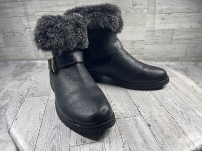 Boc Born Concepts Boots Women 8 Salas Shoes Black Shearling Leather Comfort