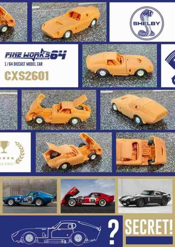 New 1:64 Scale Fine Works Shelby Cobra Daytona Coupe Diecast Toy Car Model Gifts - Picture 5 of 9