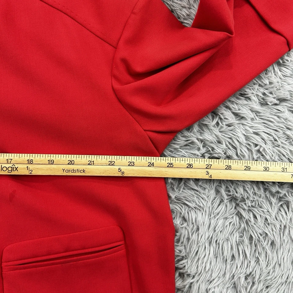 Blazer Nordstrom Para Mujer XL Coral Nuevo con Etiquetas Lagenlook Carrera Madura Cuadrado Botón Oculto Foto 4 de 4