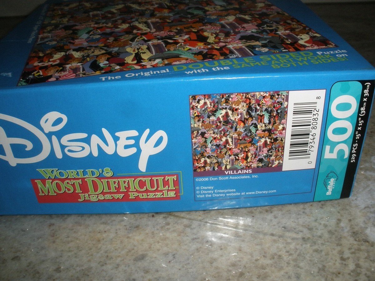 Disney World's Most Difficult Puzzle: Villains - 500 Piece Jigsaw