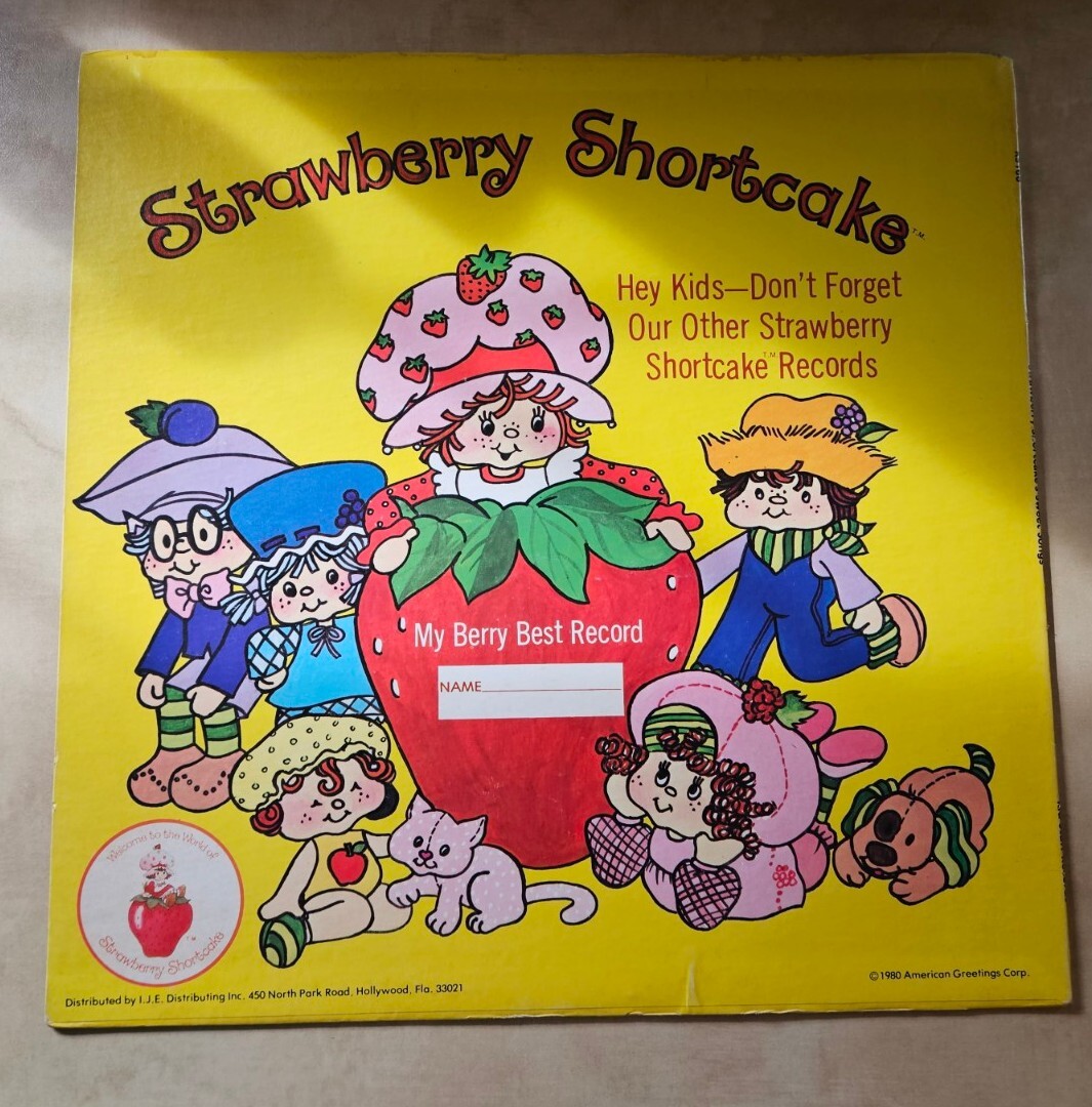 Strawberry Shortcake Sweet Songs LP Vinyl Record Original