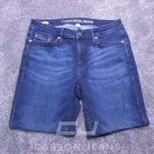 WOMENS CALVIN KLEIN STRAIGHT LEG STRETCH SHORTS SIZE 13 6"L / REF (02523