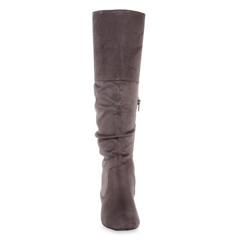 Route 66 Women's CELEB Knee-High Fashion Boot - Gray, size 5 - Picture 3 of 4