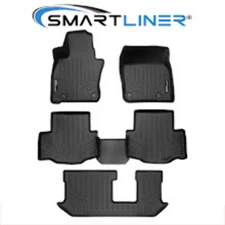SMARTLINER Custom Fit Floor Mats 3 Row Liner Set 2024-2025 Mazda CX-90 Hybrid