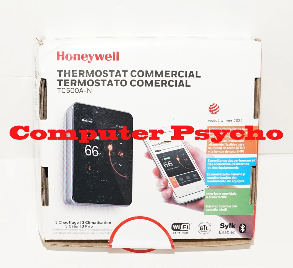 HONEYWELL TC500A-N COMMERCIAL WIFI TOUCHSCREEN THERMOSTAT TC500A-N  3 HEAT/COOL - Image 2 of 4