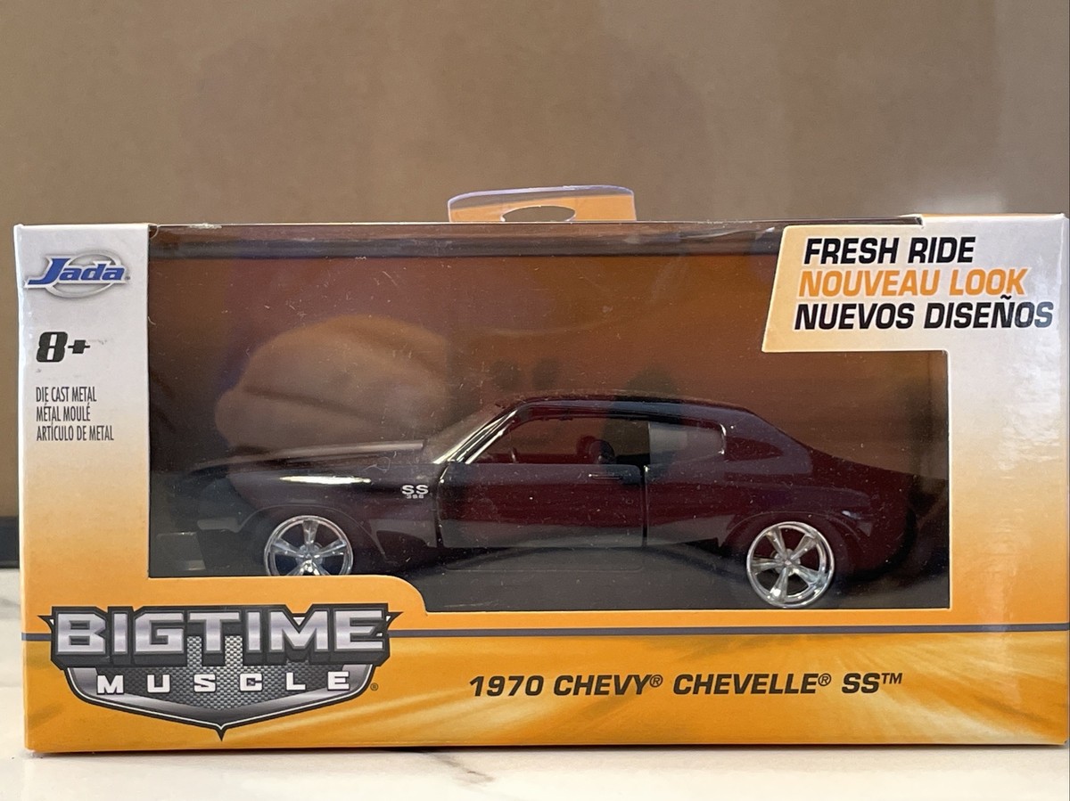 1:43 Jada Big Time Muscle 1970 Black Chevy Chevelle SS Die Cast
